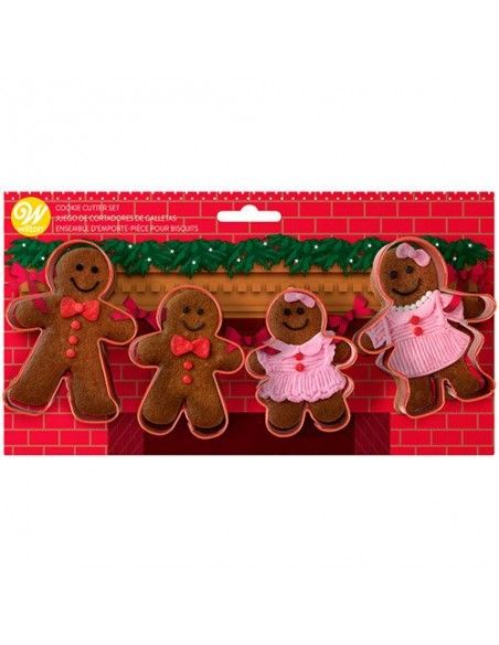 WILTON CORTADORES FAMILIA MUÑECOS JENGIBRE 4 UN