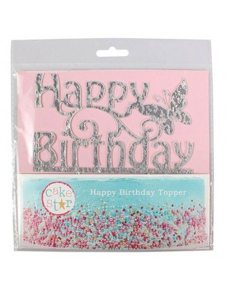 CAKE STAR CAKE TOPPER HAPPY BIRTHDAY