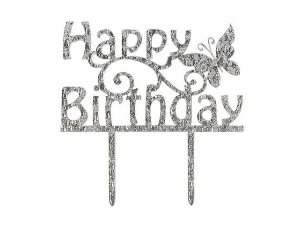 CAKE STAR CAKE TOPPER HAPPY BIRTHDAY
