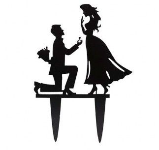 SK CAKE TOPPER PEDIDA DE MANO