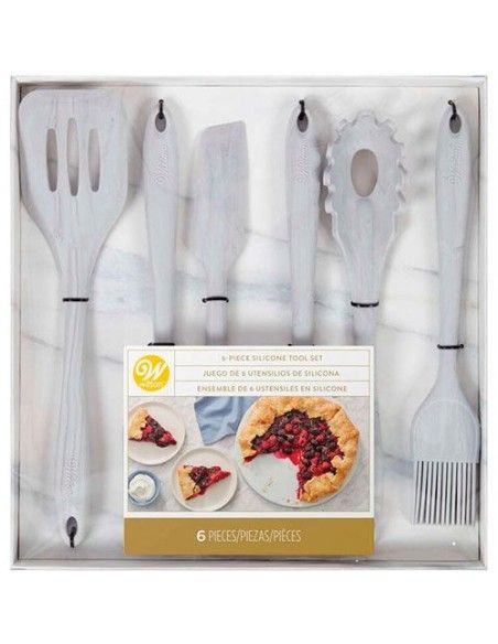 WILTON HERRAMIENTAS DE SILICONA SET/6 U