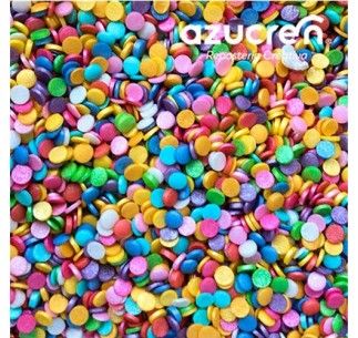 AZUCREN CONFETTI METALIZADO COLORES SURTIDO