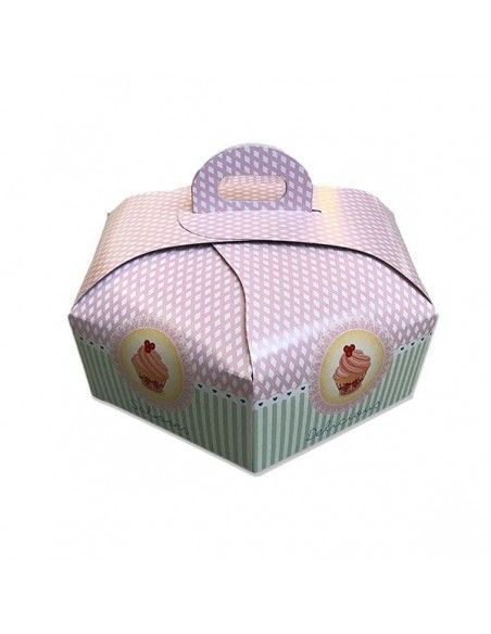 CAJA TARTAS HEXAGONAL 30 CM