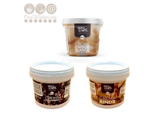 AZUCREN CREMA CHOCO BLANCO CON GALLETA 300 G