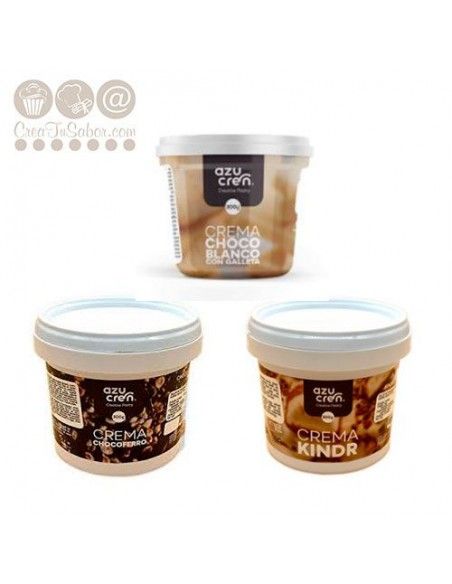 AZUCREN CREMA CHOCO BLANCO CON GALLETA 300 G