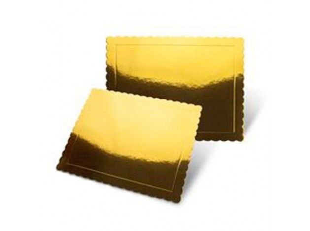 BASE RECTANGULAR ORO 40 X 30 CM EXTRAFUERTE