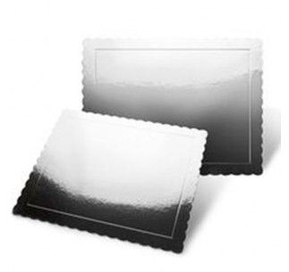 BASE RECTANGULAR PLATA 40 X 30 CM EXTRAFUERTE