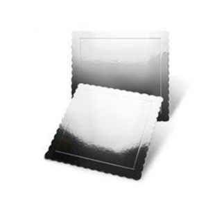 BASE CUADRADA PLATA 25 CM EXTRAFUERTE