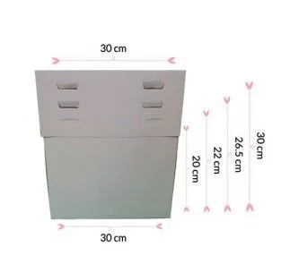 CAJA REGULABLE BLANCA 30x30x20 A 30 CM 2