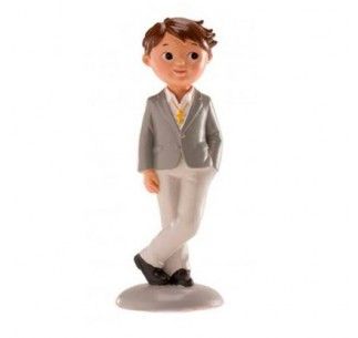 DEKORA MUÑECO NIÑO COMUNION 15 CM