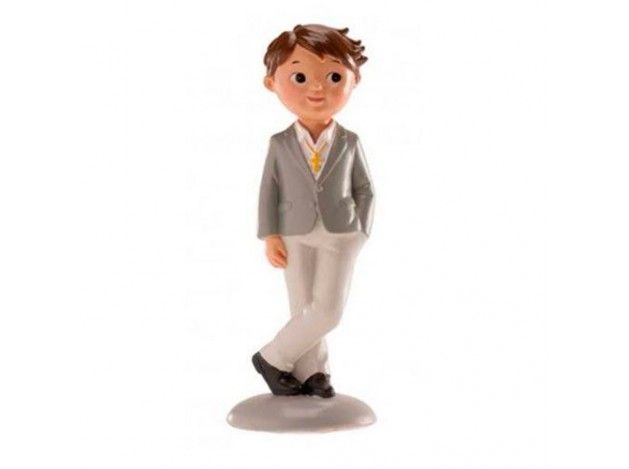 DEKORA MUÑECO NIÑO COMUNION 15 CM
