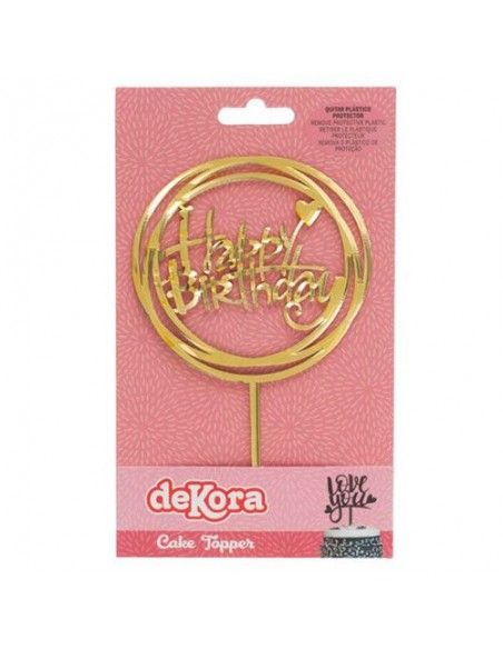 DEKORA TOPPER HAPPY BIRTHDAY