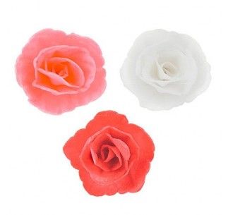 DEKORA ROSAS OBLEA SURTIDAS 4.5