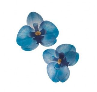DEKORA ORQUIDEA OBLEA AZUL 8.5- 7.5 CM