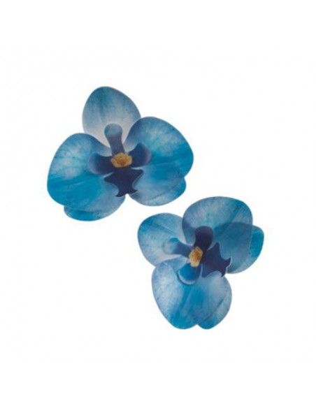 DEKORA ORQUIDEA OBLEA AZUL 8.5- 7.5 CM