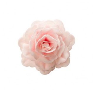 DEKORA ROSA GIGANTE DE OBLEA COLOR ROSA 12.5 CM
