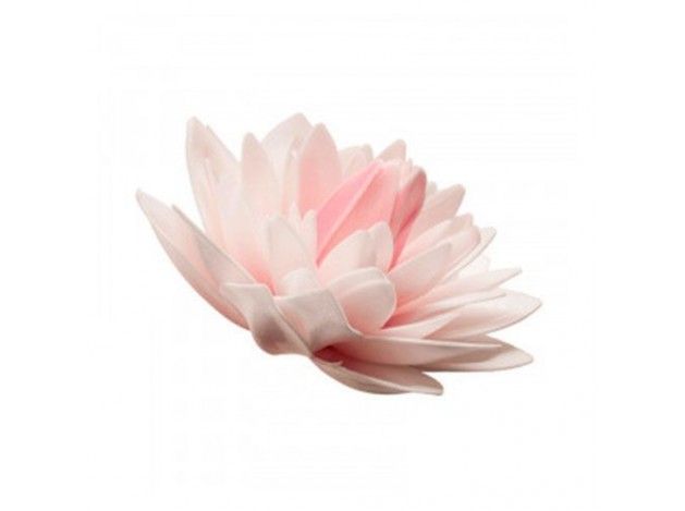DEKORA DALIA GIGANTE DE OBLEA COLOR ROSA 12.5 CM