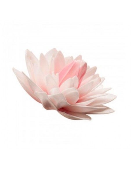 DEKORA DALIA GIGANTE DE OBLEA COLOR ROSA 12.5 CM