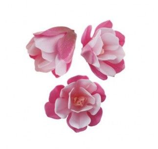 DEKORA MAGNOLIA DE OBLEA COLOR ROSA 6.5 -7 CM
