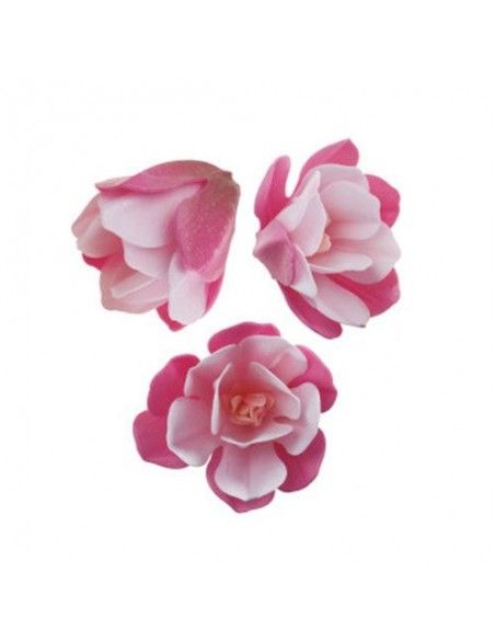 DEKORA MAGNOLIA DE OBLEA COLOR ROSA 6.5 -7 CM