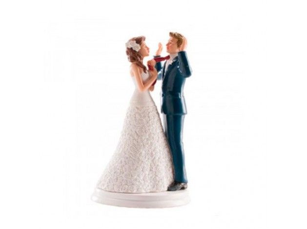 DEKORA PAREJA DE BODA MANOS ARRIBA