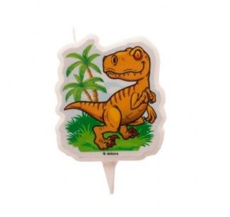 VELA CUMPLEAÑOS DINOSAURIO 2D
