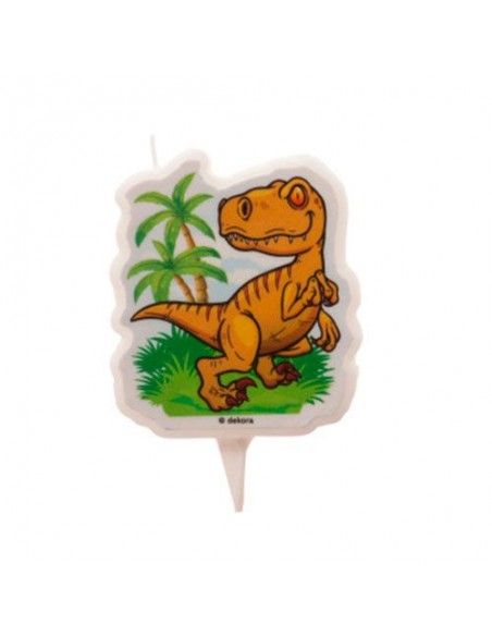 VELA CUMPLEAÑOS DINOSAURIO 2D
