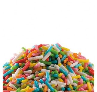FIDEOS DE COLORES SURTIDOS. VENTA A PESO