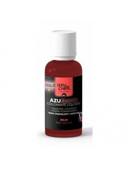 AZUFLUOR COLORANTES NEON-FLUOR, ROJO 50 G