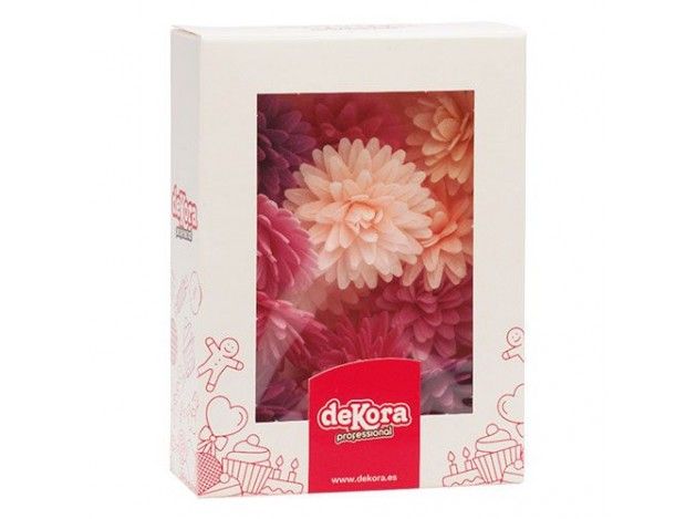 DEKORA FLOR POMPONES COLORES SURTIDOS 4.5CM