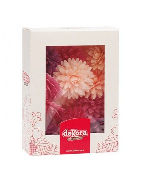 DEKORA FLOR POMPONES COLORES SURTIDOS 4.5CM