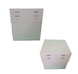 CAJA REGULABLE BLANCA 25x25x20 A 30 CM
