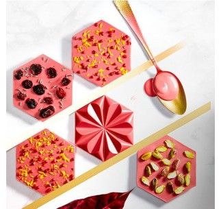 CALLEBAUT CHOCOLATE RUBY ROSA 47,3%. VENTA A PESO 2