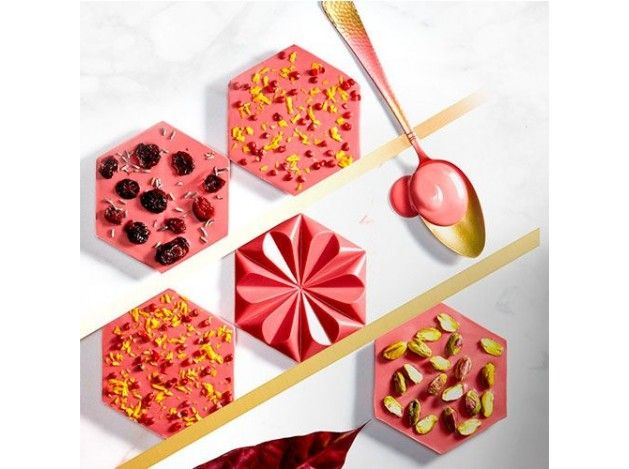 CALLEBAUT CHOCOLATE RUBY ROSA 47,3%. VENTA A PESO