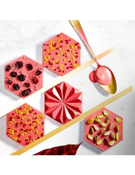 CALLEBAUT CHOCOLATE RUBY ROSA 47,3%. VENTA A PESO