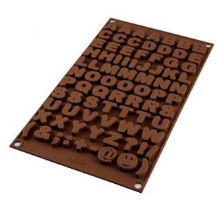 SILIKOMART MOLDE CHOCOLATE ABC