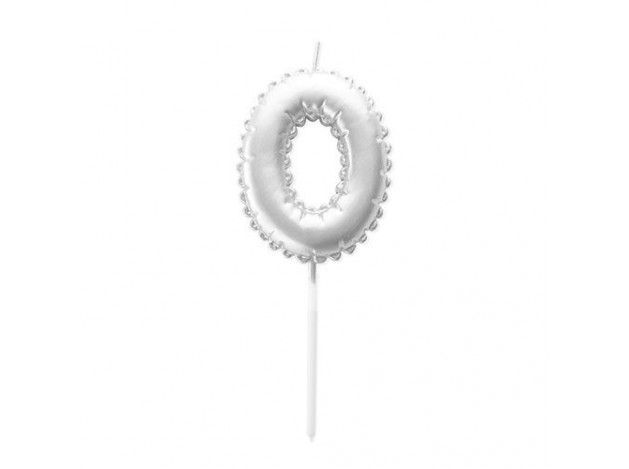 VELA GLOBO PLATA N.0
