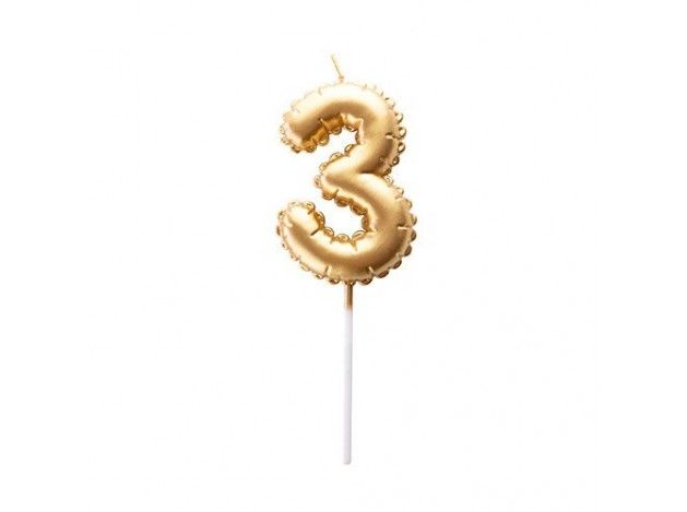 VELA GLOBO ORO N.3