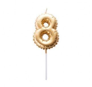 VELA GLOBO ORO N.8
