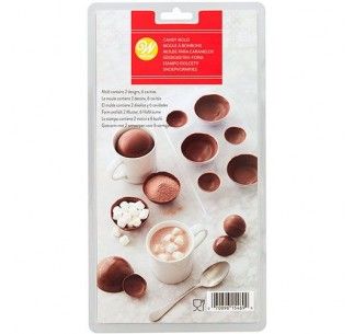 WILTON MOLDE SEMIESFERAS CHOCOLATE 3D