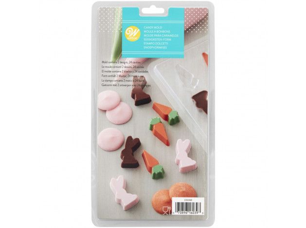 WILTON MOLDE CHOCOLATE MINI CONEJOS Y...