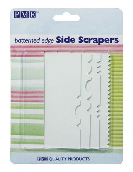 PME SET 4 SCRAPER PARA DECORACION CON DIFERENTES DISEÑOS