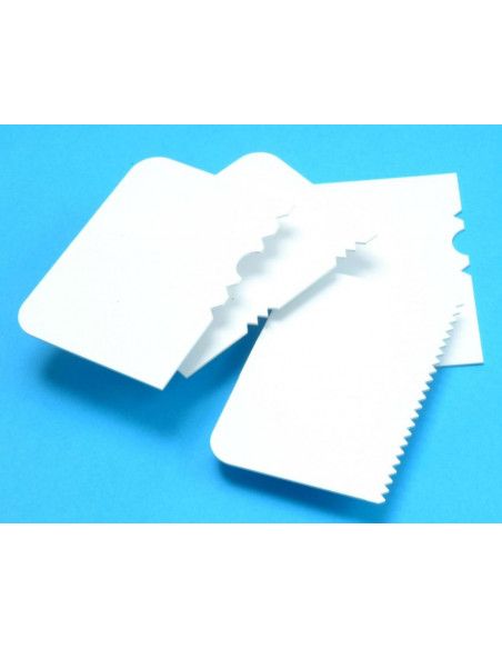 PME SET 4 SCRAPER PARA DECORACION CON DIFERENTES DISEÑOS
