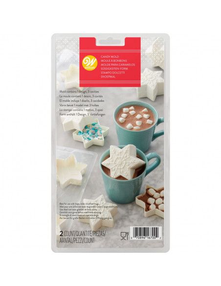 WILTON MOLDE COPO DE NIEVE 3D PARA CHOCOLATE