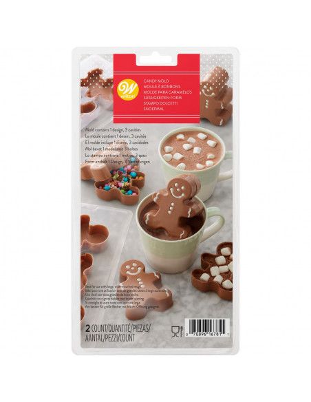 WILTON MOLDE MUÑECO DE JENGIBRE 3D PARA CHOCOLATE