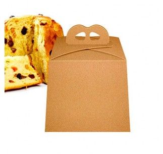 CAJA PANETTONE COLOR KRAFT 17,5 CM