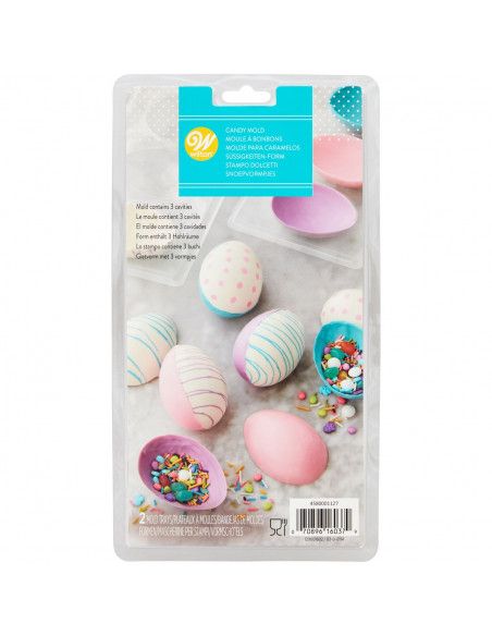 WILTON MOLDE CHOCOLATE HUEVOS 3D
