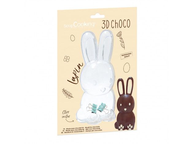 SCRAPCOOKING MOLDE CHOCOLATE CONEJO 3D