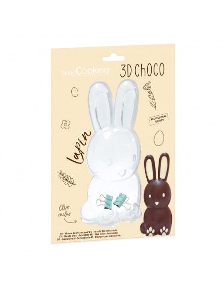 SCRAPCOOKING MOLDE CHOCOLATE CONEJO 3D