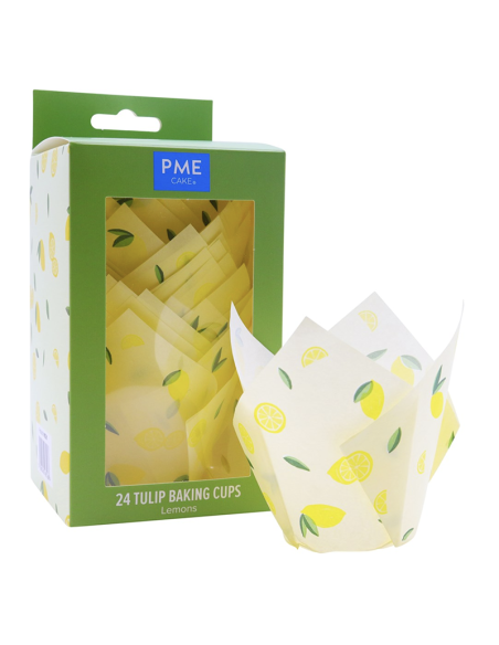 PME CAPSULA TULIPA PARA MUFFINS LIMONES 24 UN